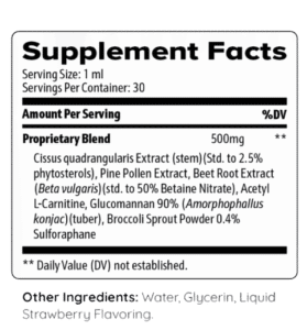 LipoSlend supplement facts