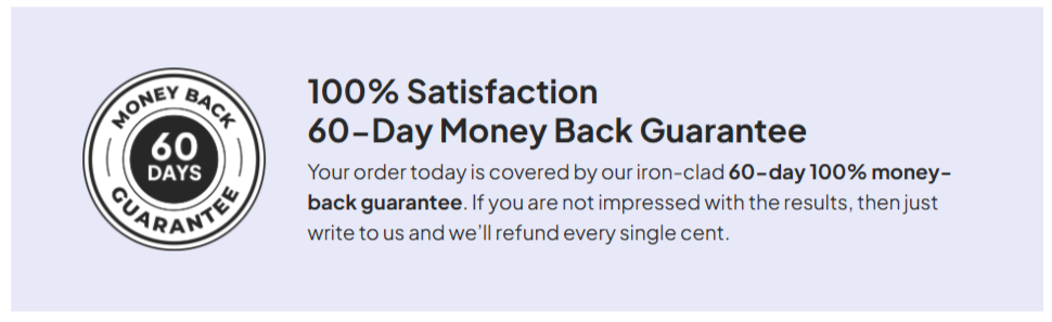 NiteHush Pro Money Back Guarantee